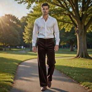 Orvis Men's Dark Brown Corduroy Pants